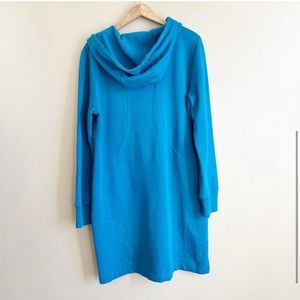HORNY TOAD hooded long sleeve dress w pockets in size large dresspass more Teal